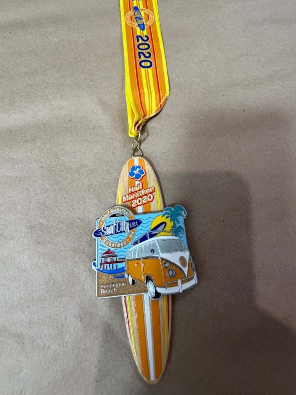 Huntington Beach Half Marathon Finisher's Medal